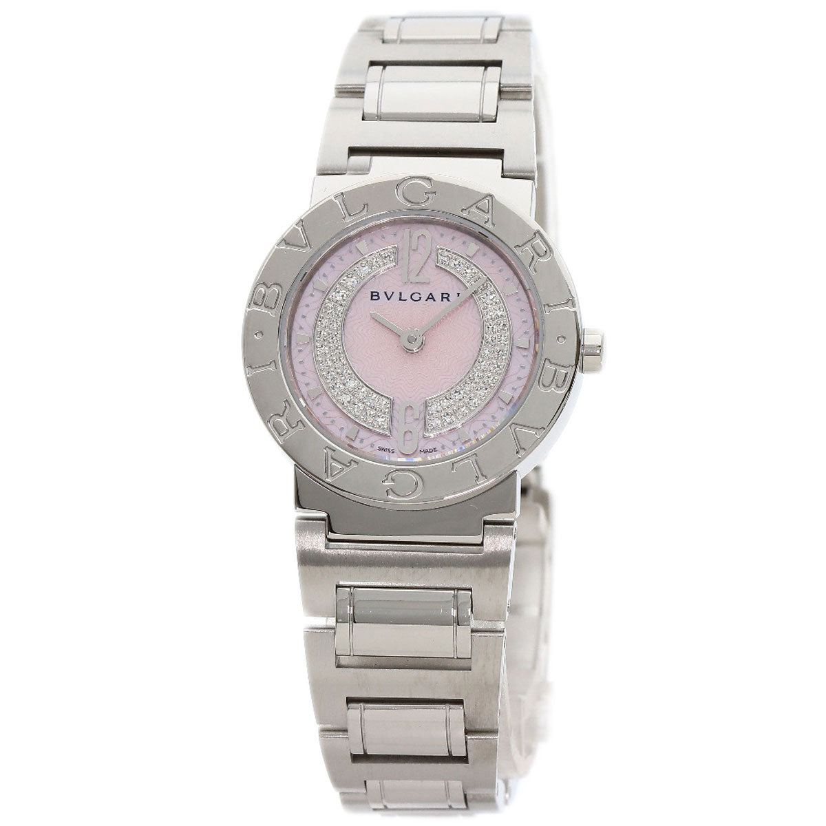 BVLGARI BVLGARI BVLGARI Diamond Watches BB26C2SS/DN Stainless Steel/Stainless Steel Ladies