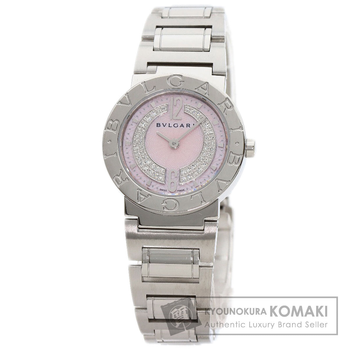 BVLGARI BVLGARI BVLGARI Diamond Watches BB26C2SS/DN Stainless Steel/Stainless Steel Ladies