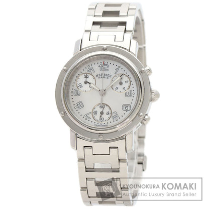 HERMES Clipper Chronograph Watches CL1.310 Stainless Steel/Stainless Steel Ladies