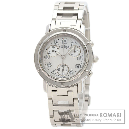 HERMES Clipper Chronograph Watches CL1.310 Stainless Steel/Stainless Steel Ladies