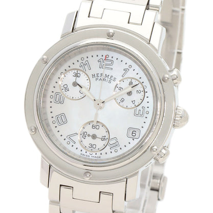 HERMES Clipper Chronograph Watches CL1.310 Stainless Steel/Stainless Steel Ladies