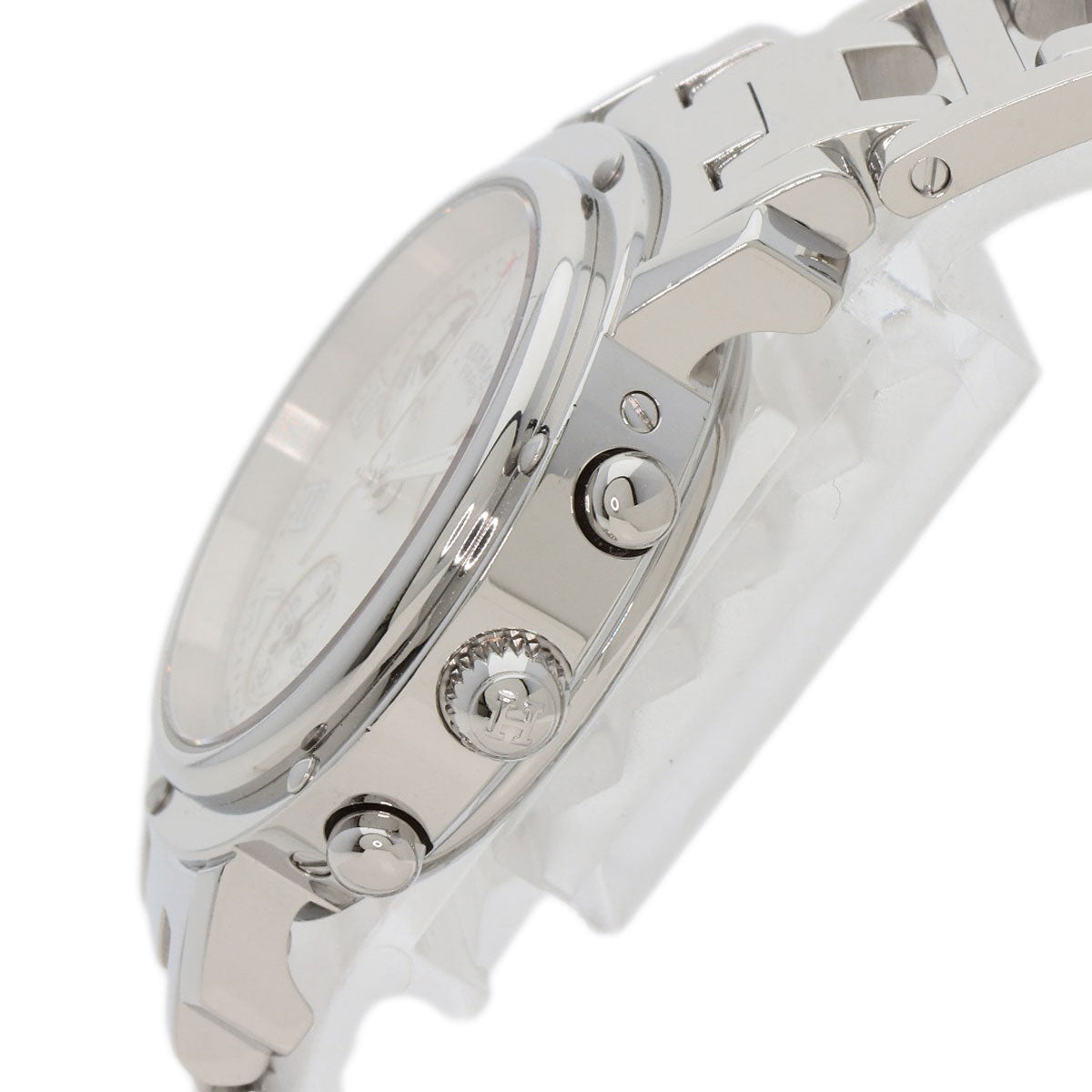 HERMES Clipper Chronograph Watches CL1.310 Stainless Steel/Stainless Steel Ladies