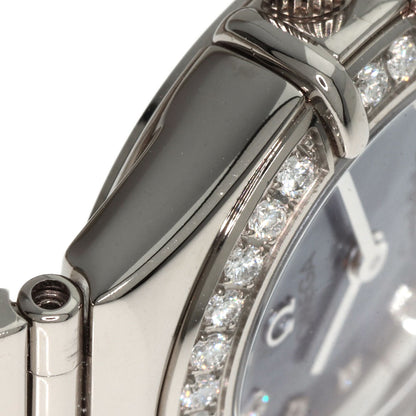 OMEGA Constellation Mini Diamond Blue Shell Watches 1165.77 K18 White Gold/K18 White Gold Ladies