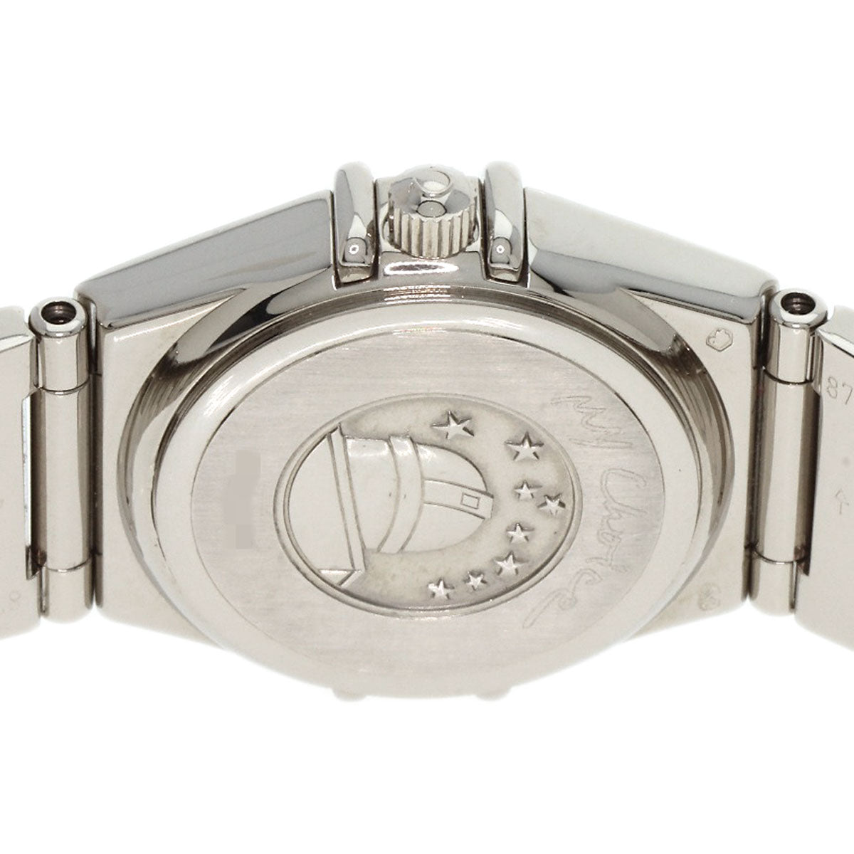 OMEGA Constellation Mini Diamond Blue Shell Watches 1165.77 K18 White Gold/K18 White Gold Ladies