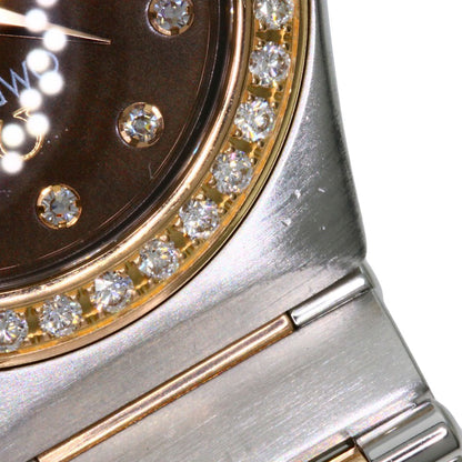 OMEGA Constellation 12P Bezel Diamond Watches 1358.60 Stainless Steel/SSxK18PG Ladies
