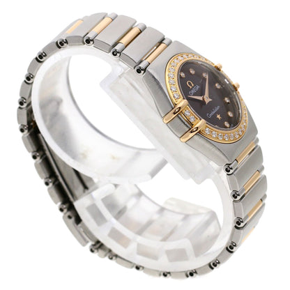 OMEGA Constellation 12P Bezel Diamond Watches 1358.60 Stainless Steel/SSxK18PG Ladies