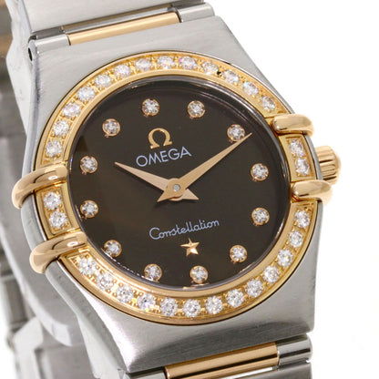 OMEGA Constellation 12P Bezel Diamond Watches 1358.60 Stainless Steel/SSxK18PG Ladies