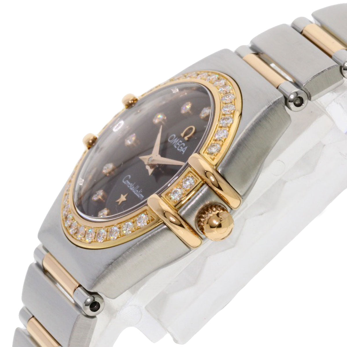 OMEGA Constellation 12P Bezel Diamond Watches 1358.60 Stainless Steel/SSxK18PG Ladies