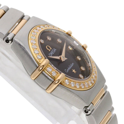 OMEGA Constellation 12P Bezel Diamond Watches 1358.60 Stainless Steel/SSxK18PG Ladies