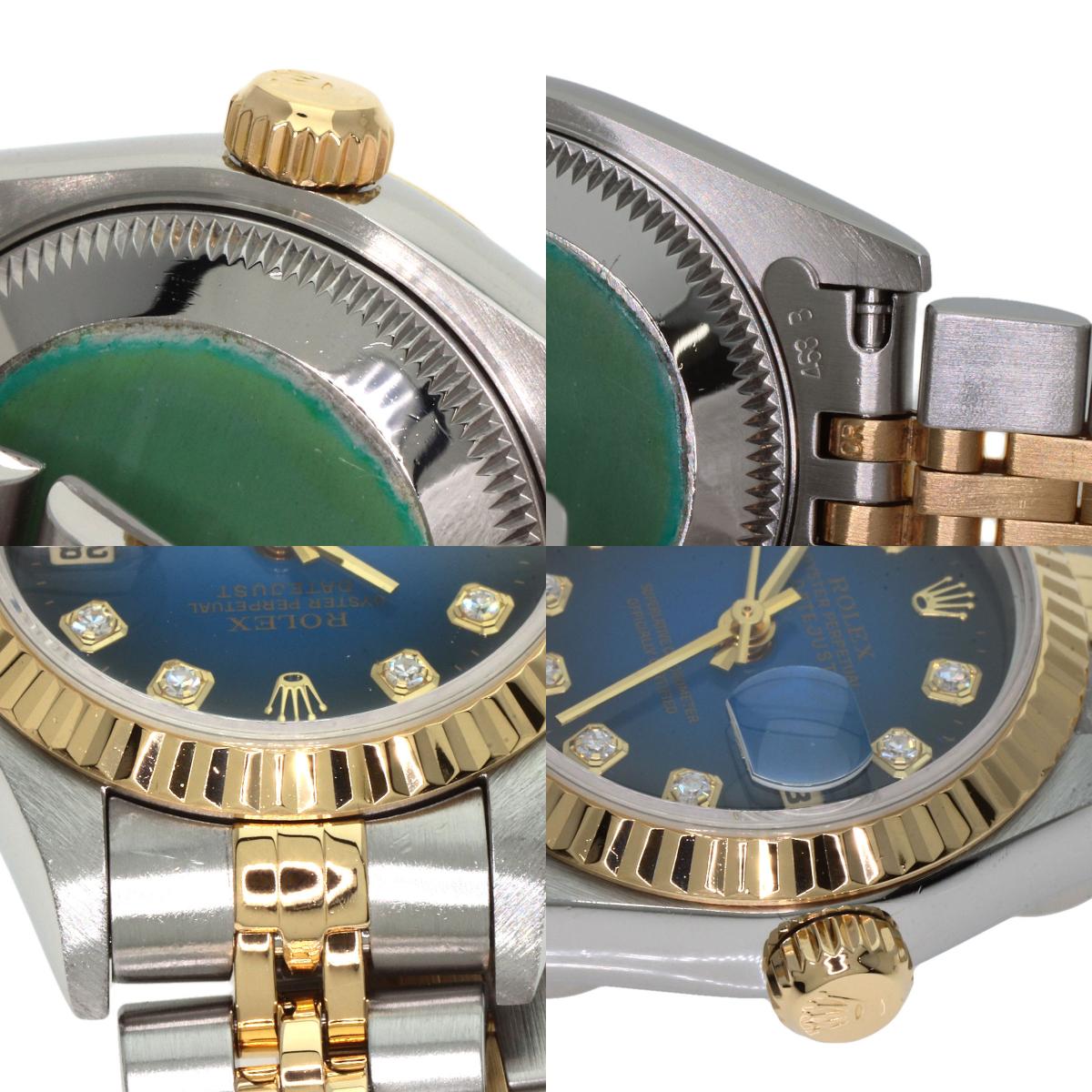 ROLEX DATEJUST 10P Diamond Watches 69173G Stainless Steel/SSxK18YG Ladies