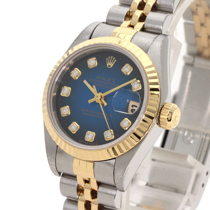 ROLEX DATEJUST 10P Diamond Watches 69173G Stainless Steel/SSxK18YG Ladies