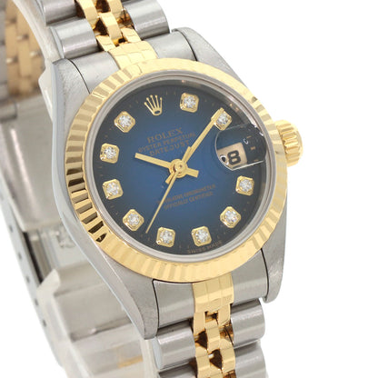 ROLEX DATEJUST 10P Diamond Watches 69173G Stainless Steel/SSxK18YG Ladies