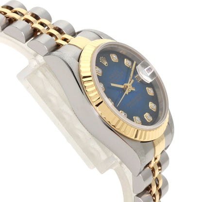 ROLEX DATEJUST 10P Diamond Watches 69173G Stainless Steel/SSxK18YG Ladies