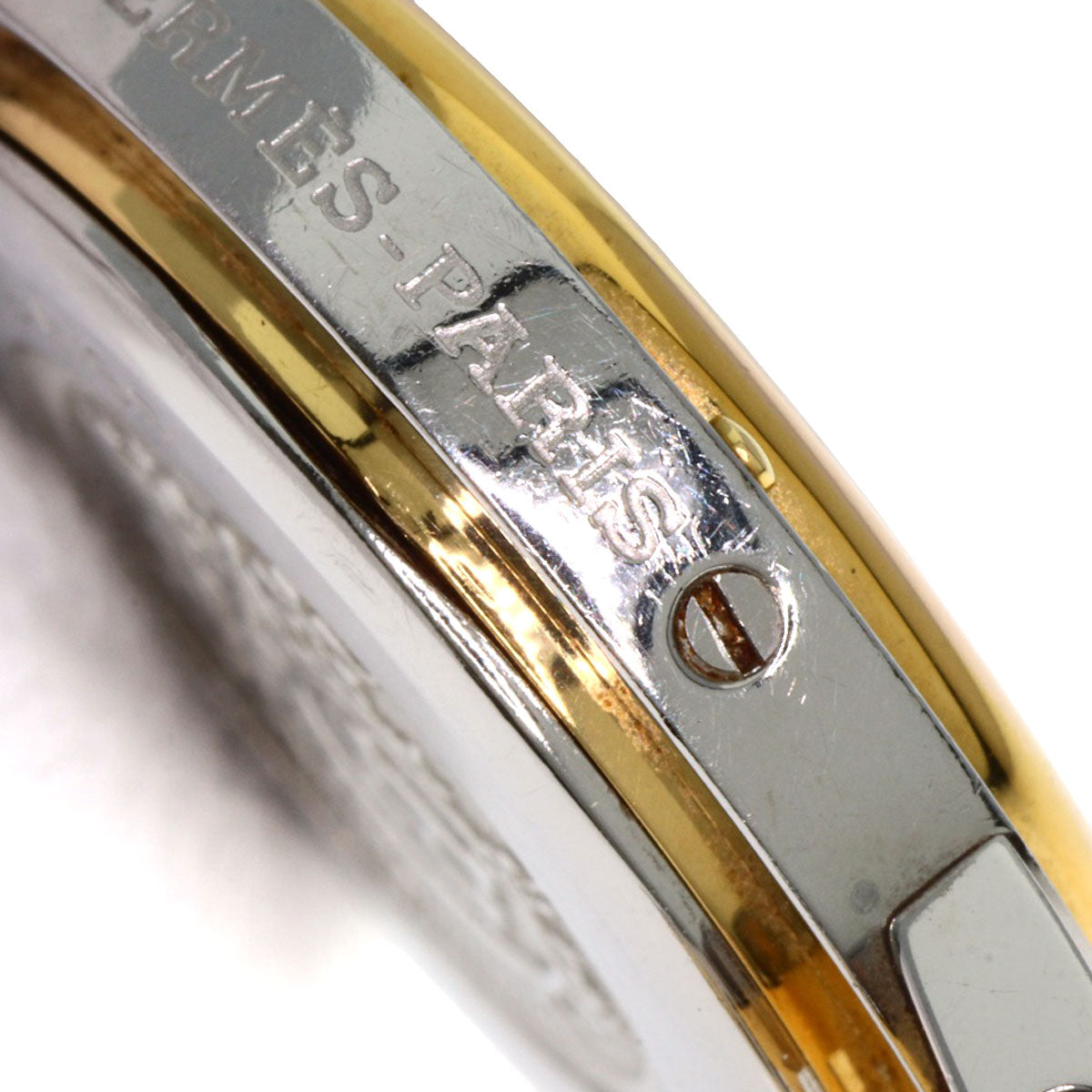 HERMES clipper old buckle Watches Stainless Steel/SSxGP Ladies