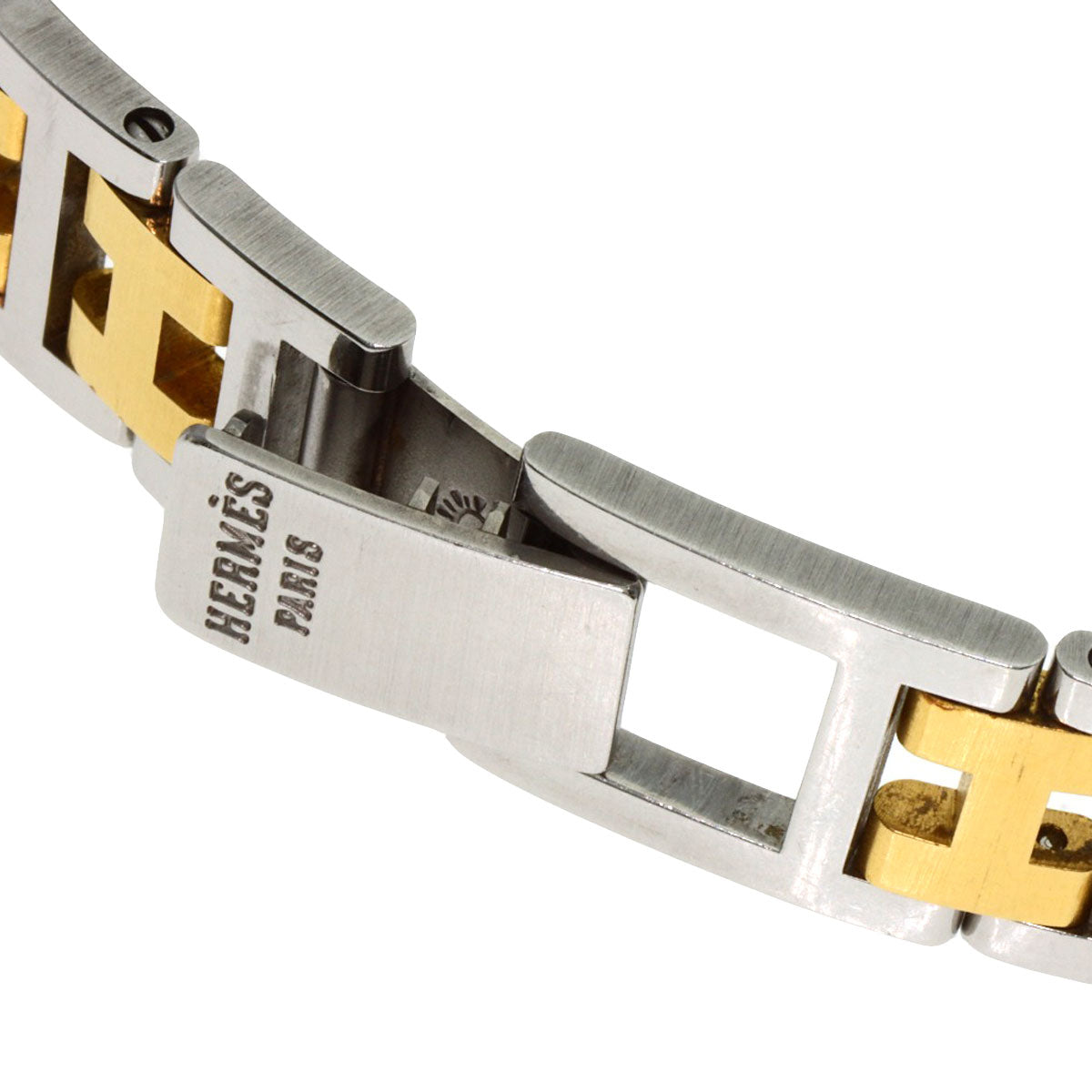 HERMES clipper old buckle Watches Stainless Steel/SSxGP Ladies