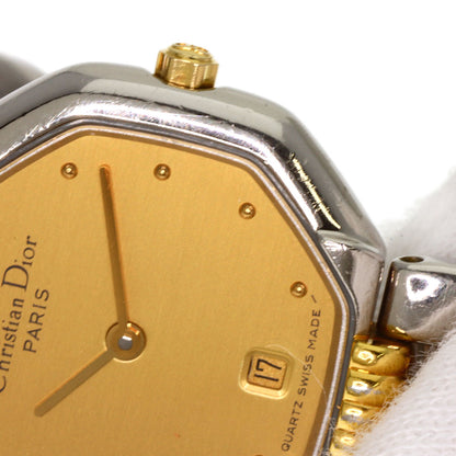 CHRISTIAN DIOR Octagon Watches D48-203 Stainless Steel/SSxGP Ladies