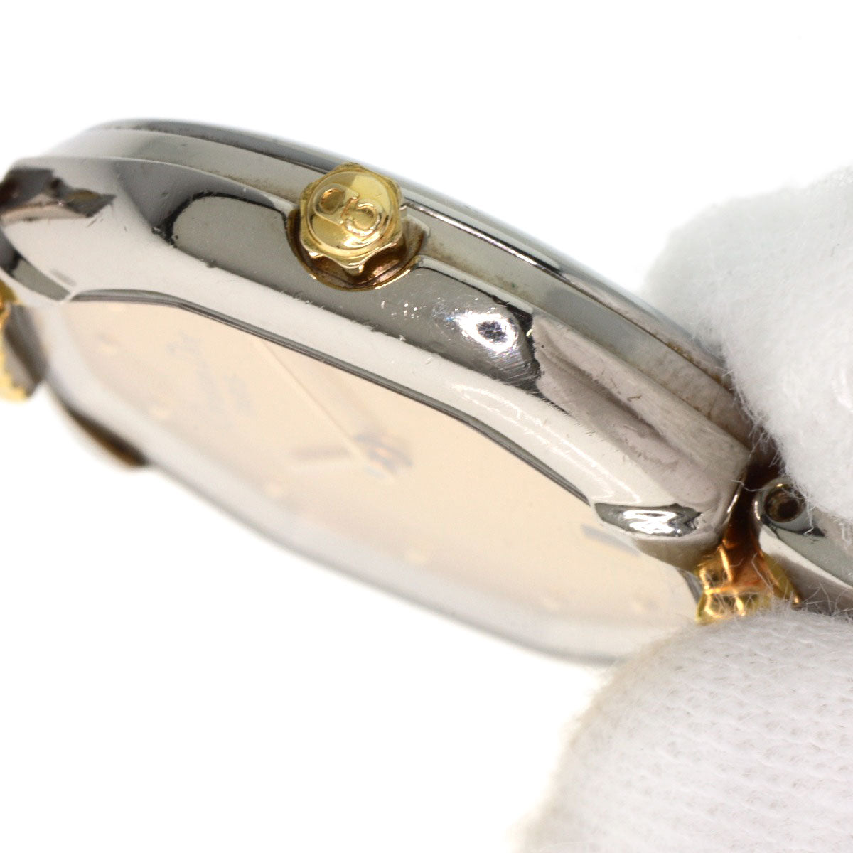 CHRISTIAN DIOR Octagon Watches D48-203 Stainless Steel/SSxGP Ladies