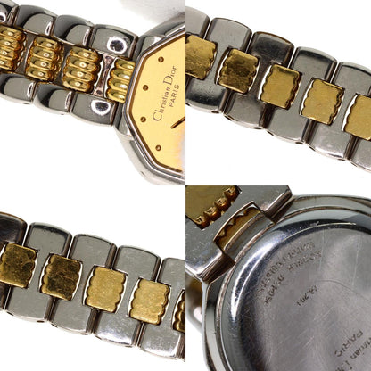 CHRISTIAN DIOR Octagon Watches D48-203 Stainless Steel/SSxGP Ladies