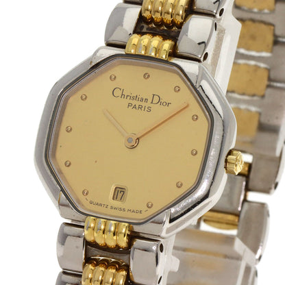 CHRISTIAN DIOR Octagon Watches D48-203 Stainless Steel/SSxGP Ladies