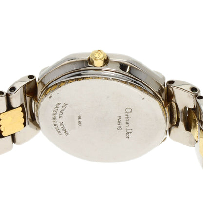 CHRISTIAN DIOR Octagon Watches D48-203 Stainless Steel/SSxGP Ladies