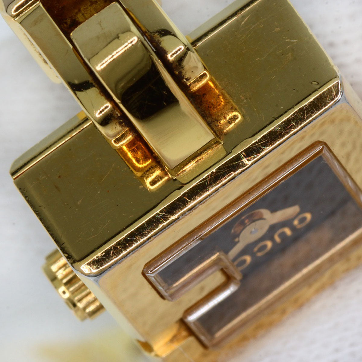 GUCCI G mini Watches 102 Gold Plated/Gold Plated Ladies