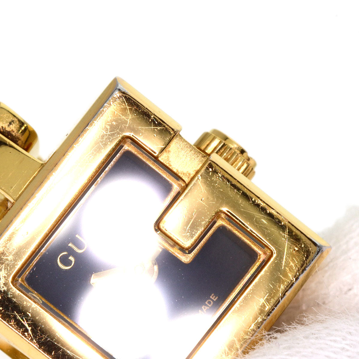 GUCCI G mini Watches 102 Gold Plated/Gold Plated Ladies