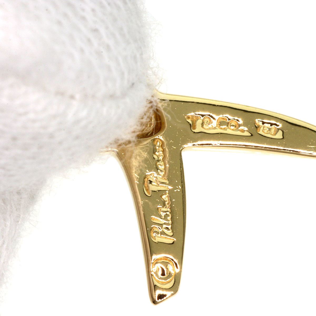 TIFFANY&Co. Kiss Paloma Picasso Necklace K18 Yellow Gold Ladies [Used]