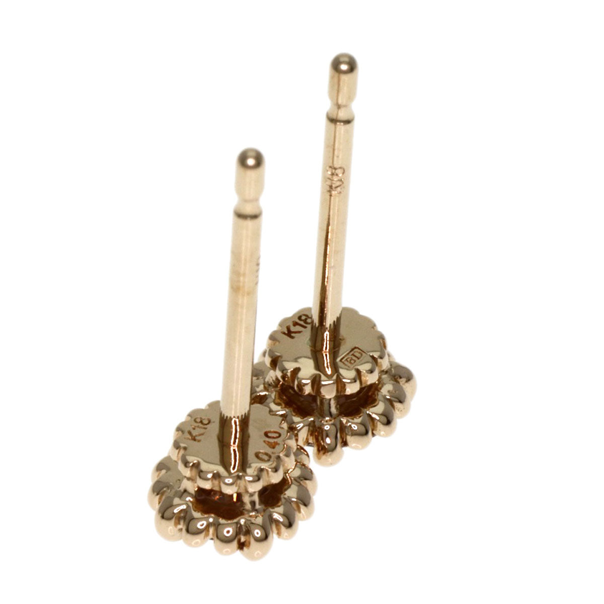 Kashikey Mill Brown Diamond earring K18BG Ladies [Used]