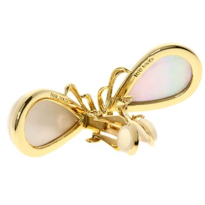 TASAKI Mabe Pearl Diamond Earring K18 Yellow Gold Ladies [Used]