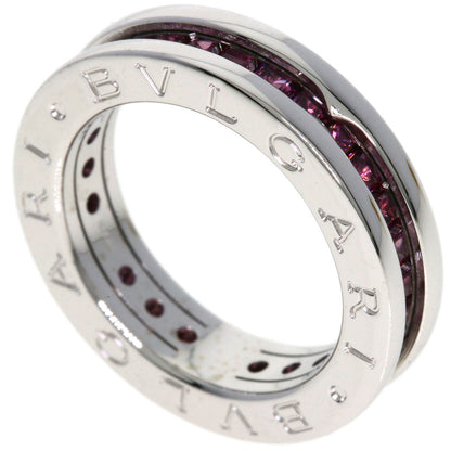 BVLGARI B.zero1 1 hand Rhodorite Garnet #48 Ring K18 White Gold Ladies [Used]