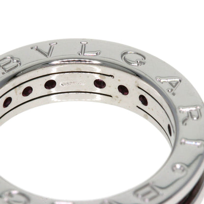 BVLGARI B.zero1 1 hand Rhodorite Garnet #48 Ring K18 White Gold Ladies [Used]