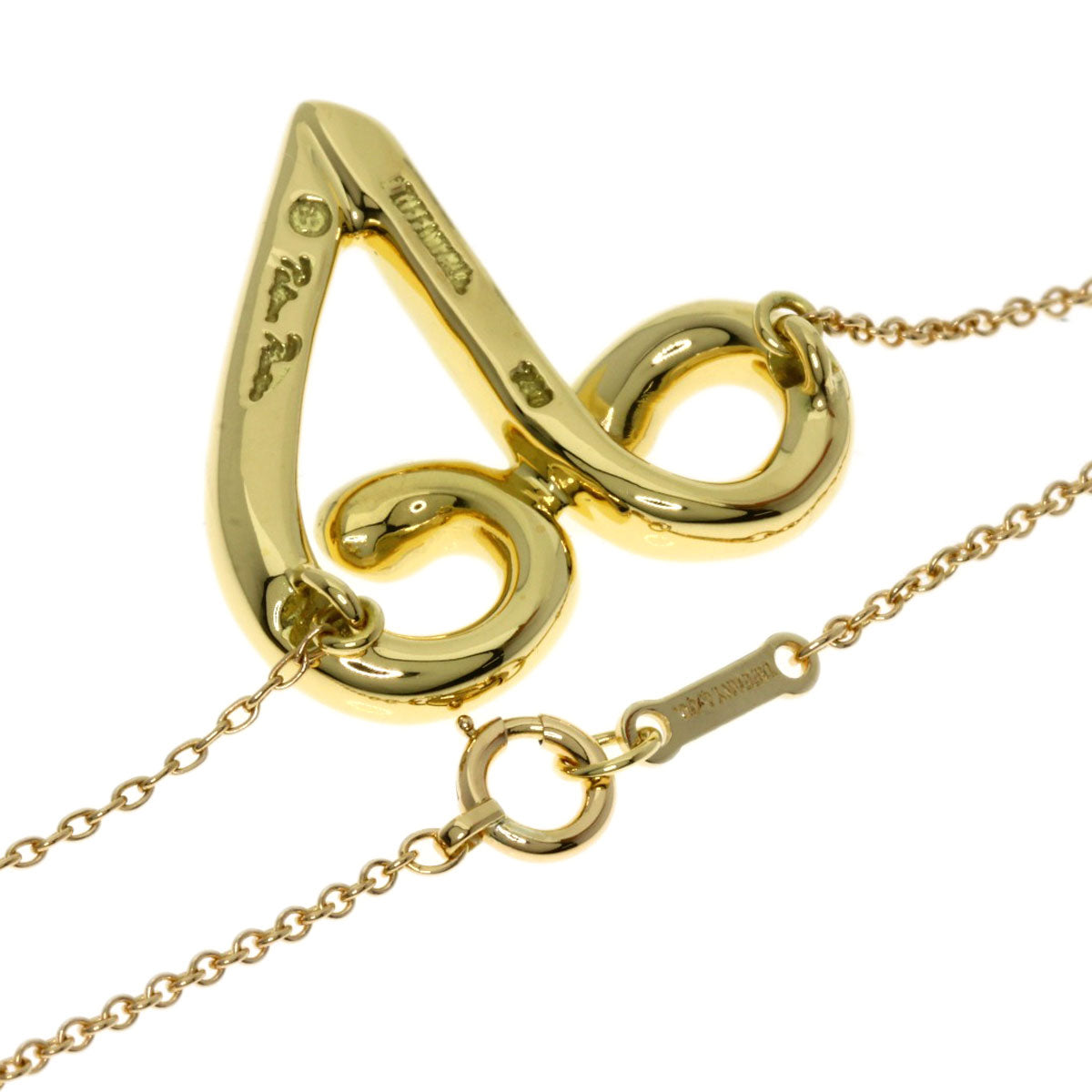 TIFFANY&Co. Aries Zodiac Necklace K18 Yellow Gold Ladies [Used]