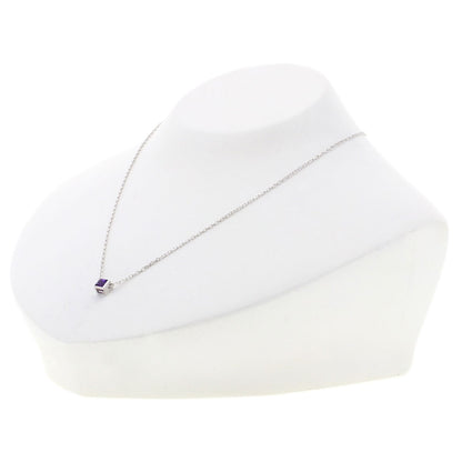 GUCCI Square G Amethyst Necklace K18 White Gold Ladies [Used]