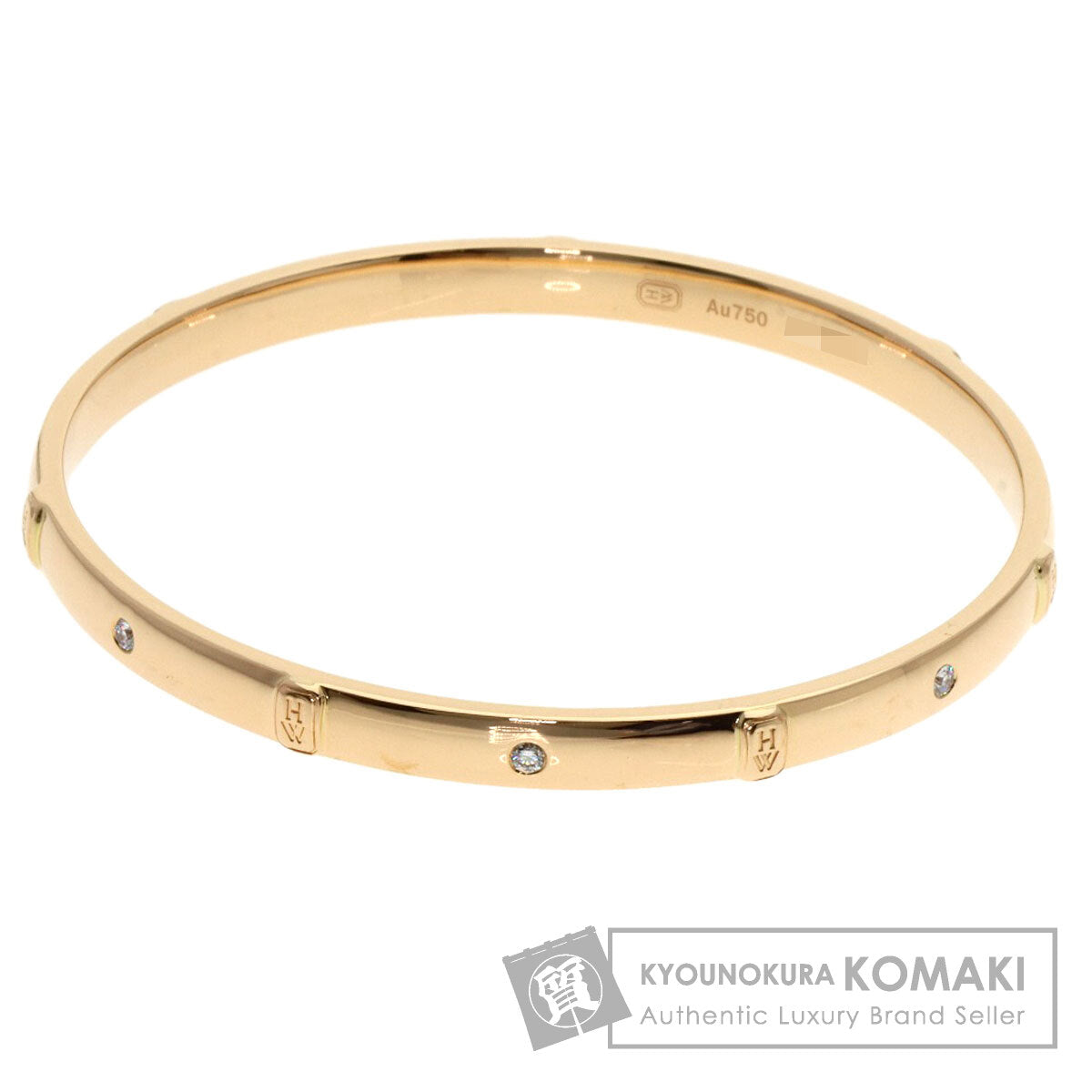 HARRY WINSTON HW 7P Diamond Bracelet K18 Pink Gold Ladies [Used]