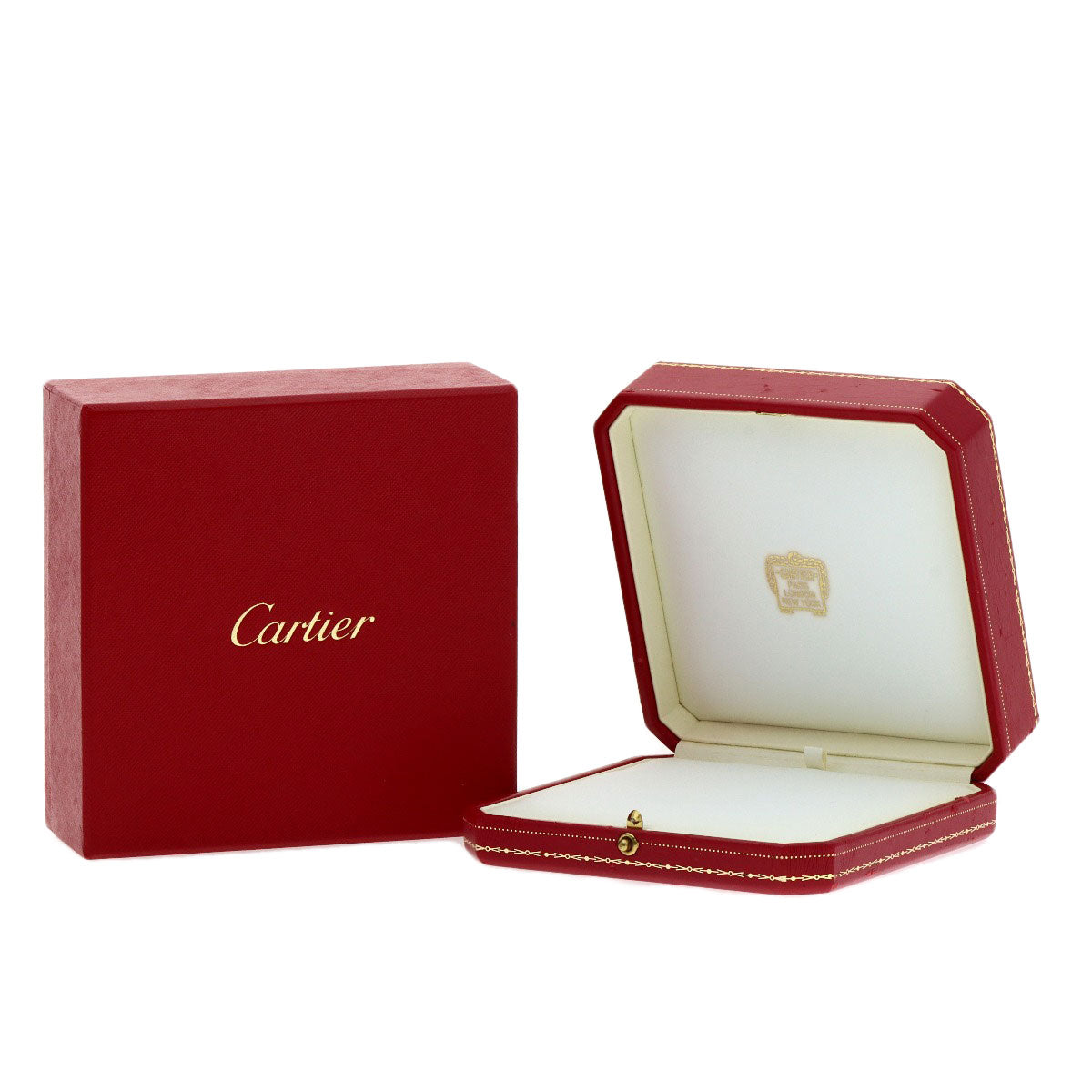 CARTIER Heart Pave Diamond Necklace K18 Yellow Gold Ladies [Used]