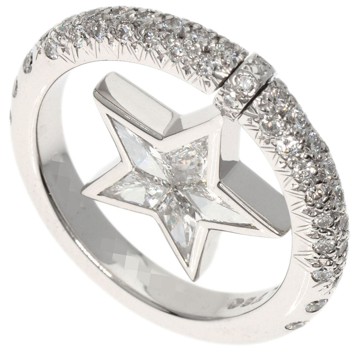CHANEL Comet Diamond Ring K18 White Gold Ladies [Used]