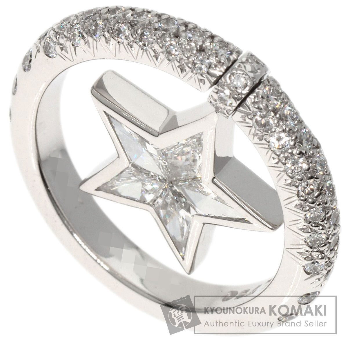 CHANEL Comet Diamond Ring K18 White Gold Ladies [Used]