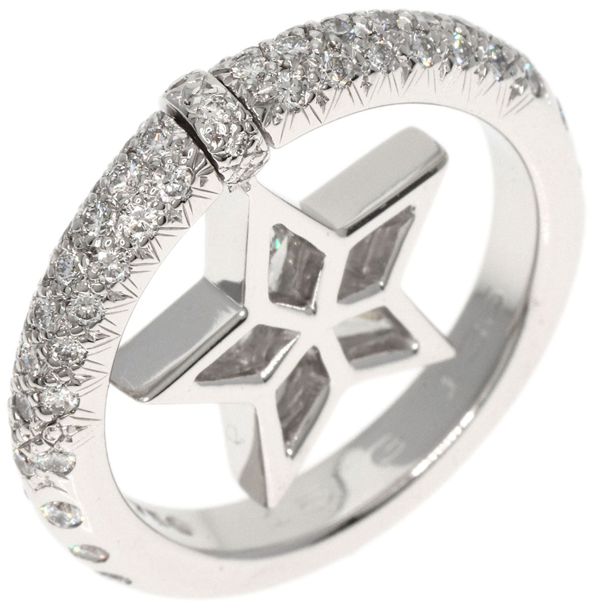 CHANEL Comet Diamond Ring K18 White Gold Ladies [Used]