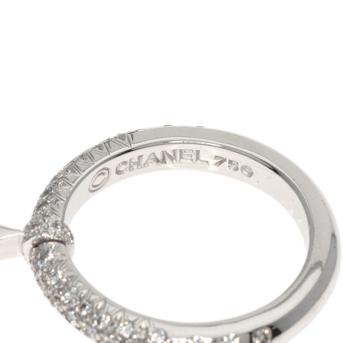 CHANEL Comet Diamond Ring K18 White Gold Ladies [Used]