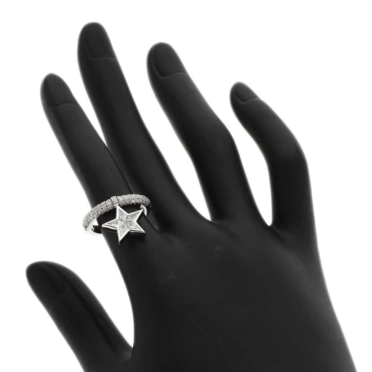 CHANEL Comet Diamond Ring K18 White Gold Ladies [Used]