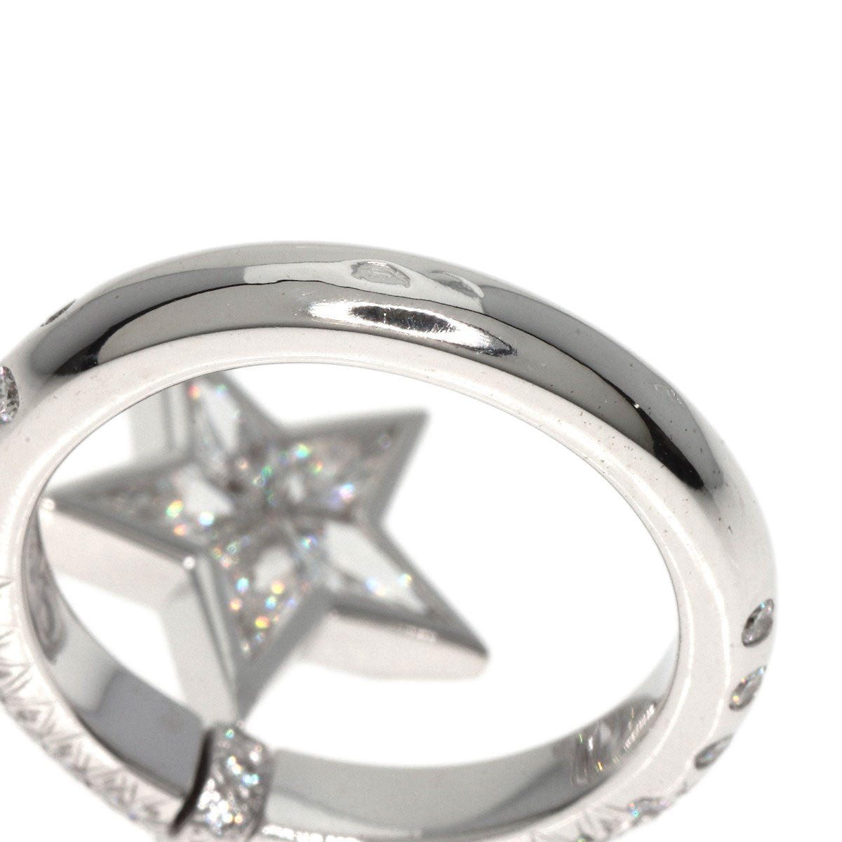 CHANEL Comet Diamond Ring K18 White Gold Ladies [Used]