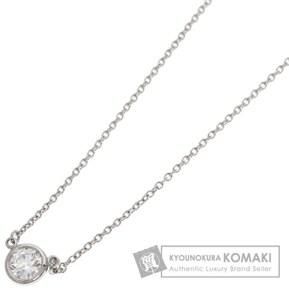 TIFFANY&Co. By The Yard 1P Diamond Necklace Platinum PT950 Ladies [Used]