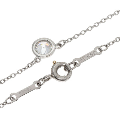 TIFFANY&Co. By The Yard 1P Diamond Necklace Platinum PT950 Ladies [Used]
