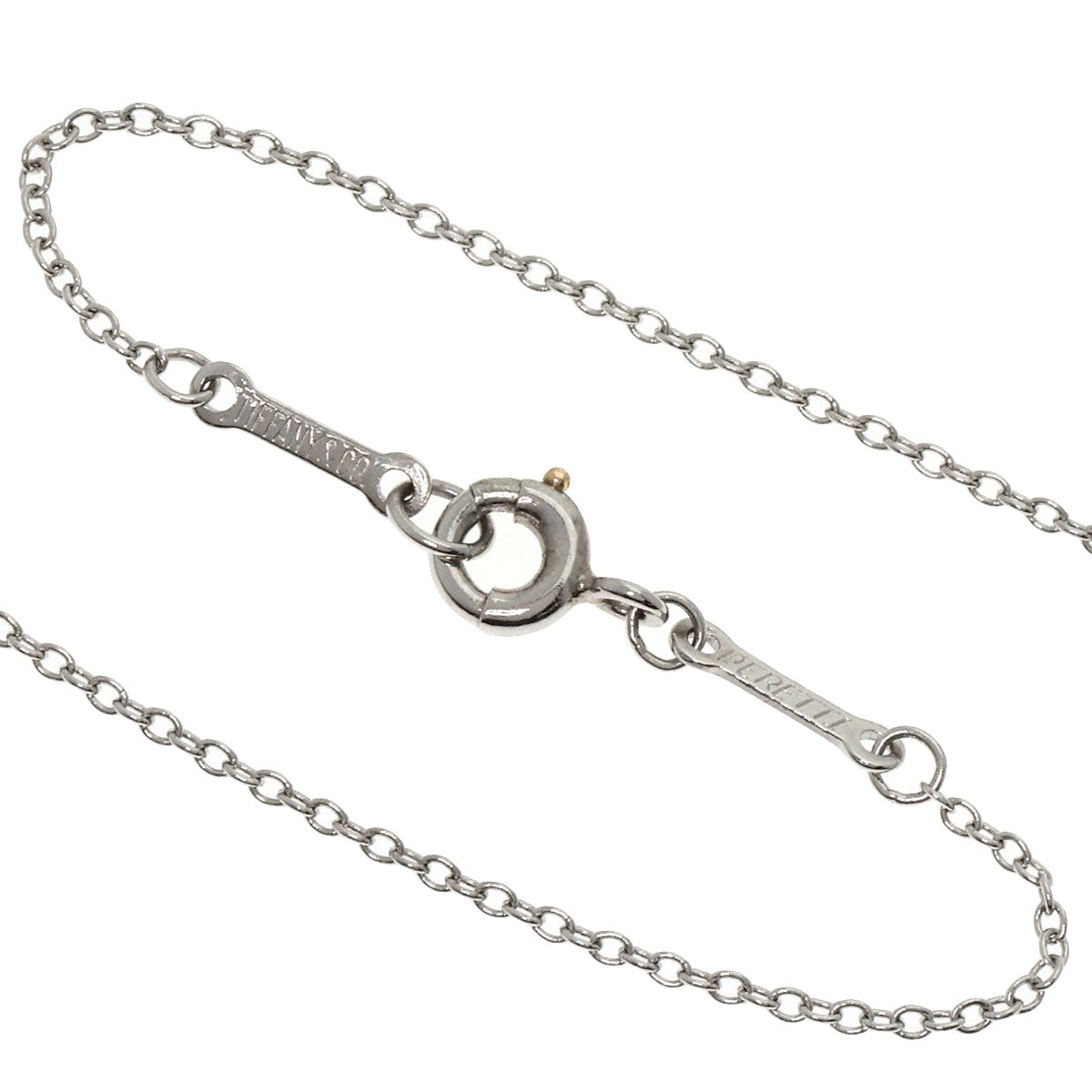 TIFFANY&Co. By The Yard 1P Diamond Necklace Platinum PT950 Ladies [Used]