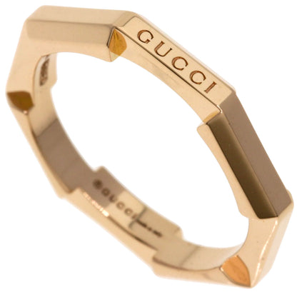 GUCCI Link to Love #7 Ring K18 Pink Gold Ladies [Used]