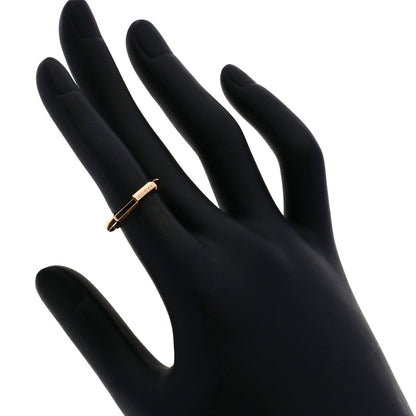 GUCCI Link to Love #7 Ring K18 Pink Gold Ladies [Used]