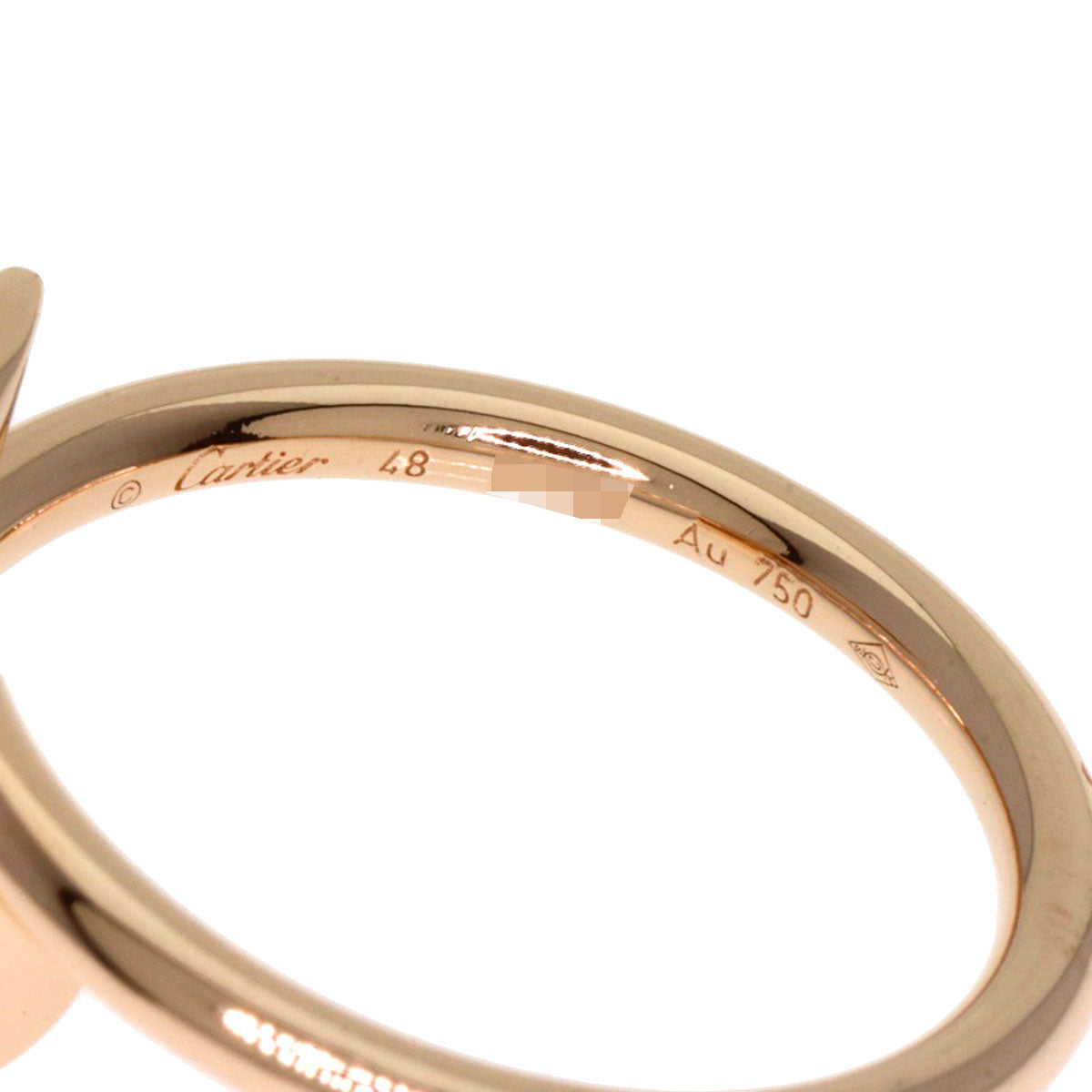 CARTIER Juste un Clou Small Model #48 Ring K18 Pink Gold Ladies [Used]
