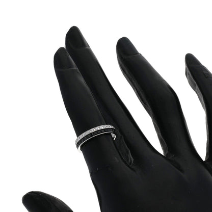 Boucheron Quatre Black Diamond #46 Ring K18 White Gold Ladies [Used]