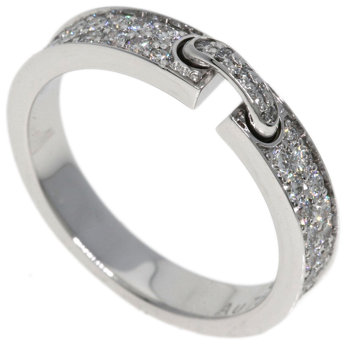 Chaumet Lien Evidence Pavé Diamond #47 Ring K18 White Gold Ladies [Used]