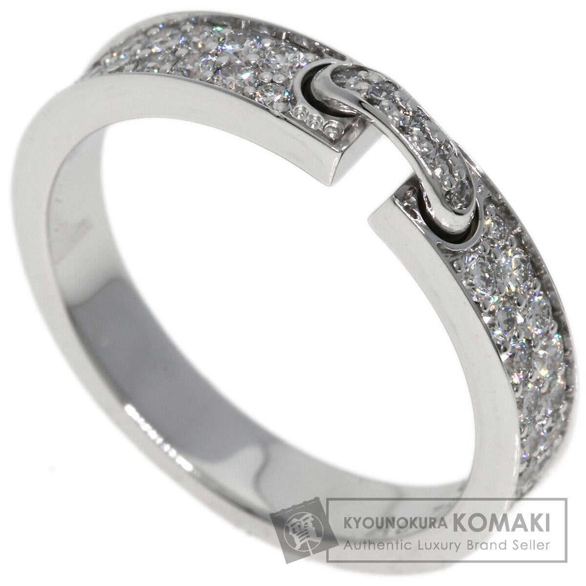 Chaumet Lien Evidence Pavé Diamond #47 Ring K18 White Gold Ladies [Used]